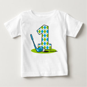 T-shirts Primeiro aniversario do golfe de Argyle