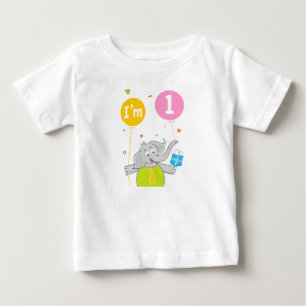 T-shirts primeiro aniversario eu tenho 1 ano