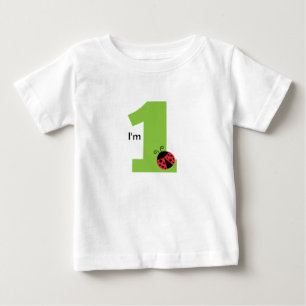 T-shirts Primeiro Aniversário, Eu Tenho Um Ano, Joaninha fo
