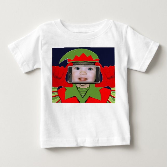 T-shirts Primeiro Natal do Bebê (Frente)