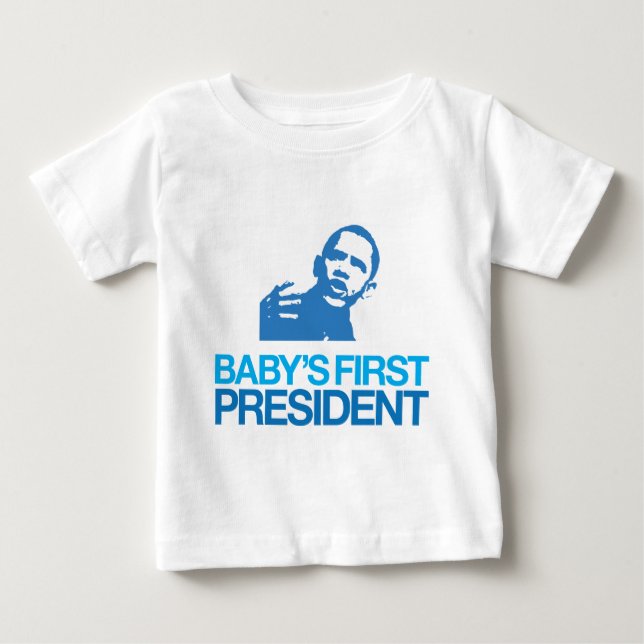 T-shirts Primeiro Presidente do Bebê (Frente)