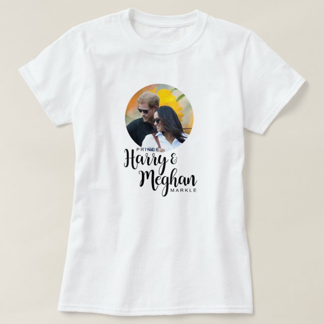 T-shirts Prince Harry & Meghan Markle (Frente do Design)