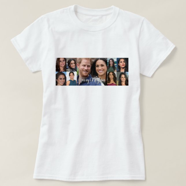 T-shirts Prince Harry & Meghan Markle (Frente do Design)