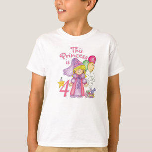 T-shirts Princesa 4º Aniversário