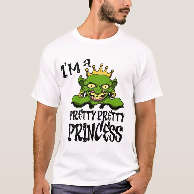 T-shirts princesa bonito bonito (Frente)
