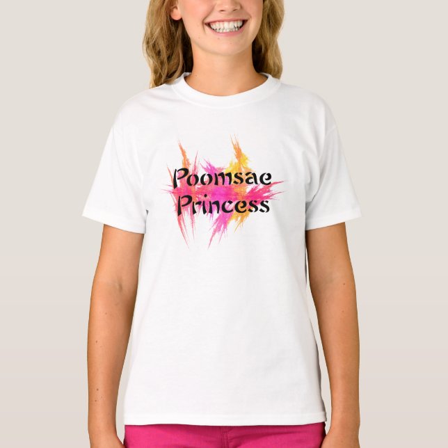 T-shirts Princesa cor-de-rosa de Poomsae (Frente)