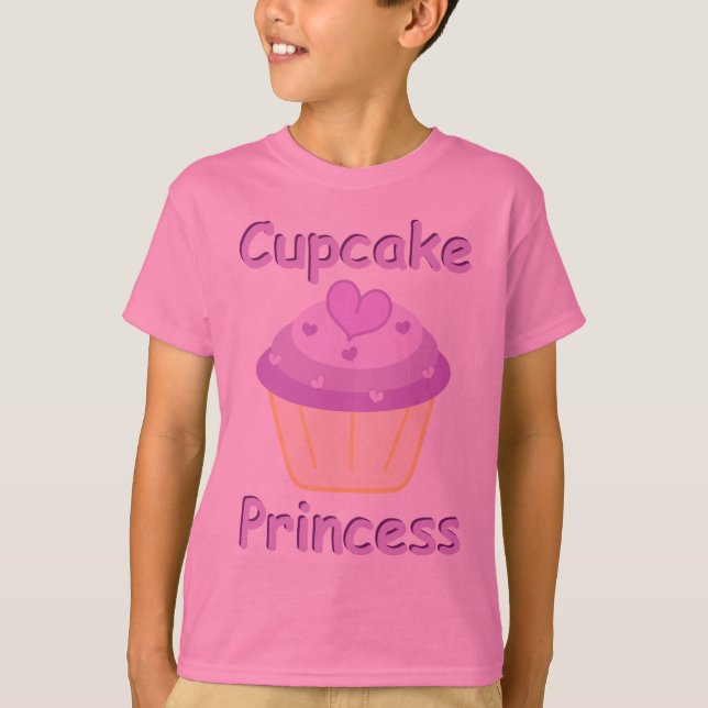 T-shirts Princesa do cupcake (Frente)