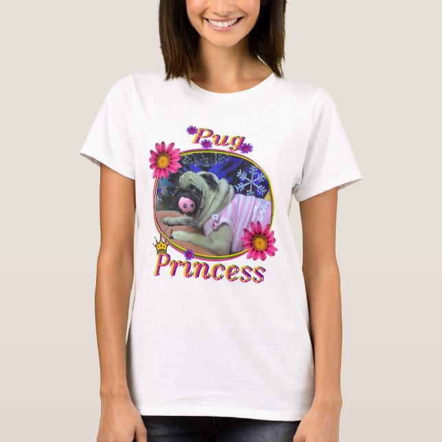 T-shirts Princesa do Pug (Frente)