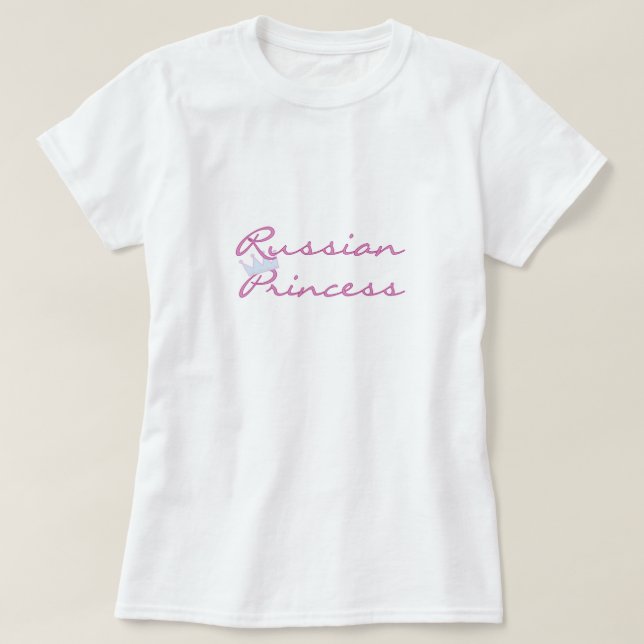T-shirts Princesa do russo (Frente do Design)