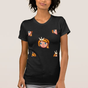 T-shirts princesa emoji