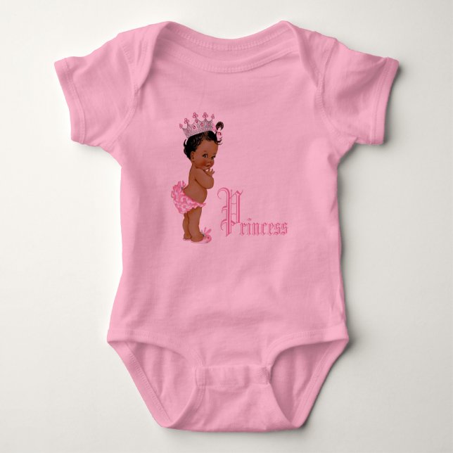 T-shirts Princesa Étnica Bebê Menina (Frente)