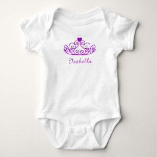 T-shirts Princesa Isabella Shirt, adicione o nome do seu be