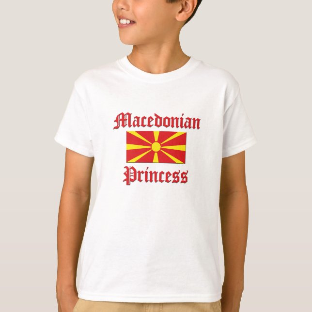 T-shirts Princesa macedónia (Frente)