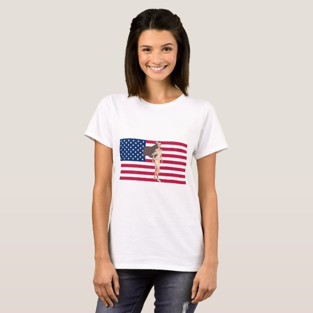 T-shirts Princesa Nativa Americana (Frente Completa)