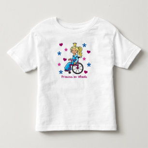 T-shirts Princesa para cadeiras de rodas