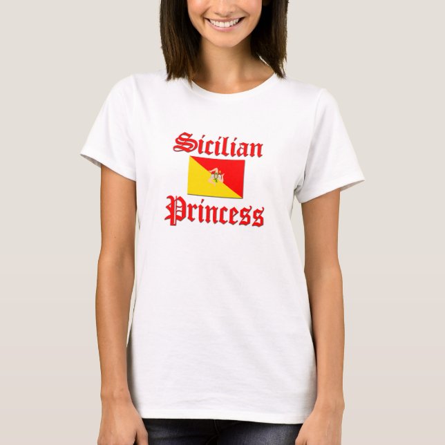 T-shirts Princesa siciliano (Frente)