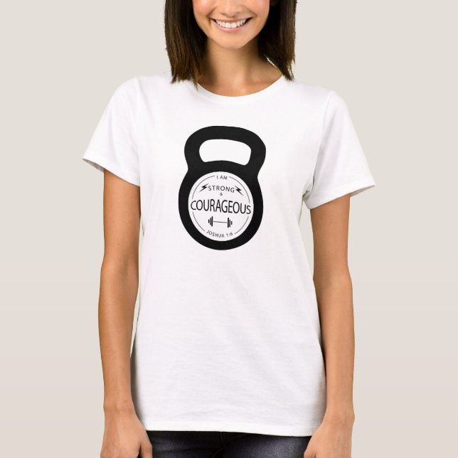 T-shirts Principais Malhações Fortes e Corajosas (Frente)