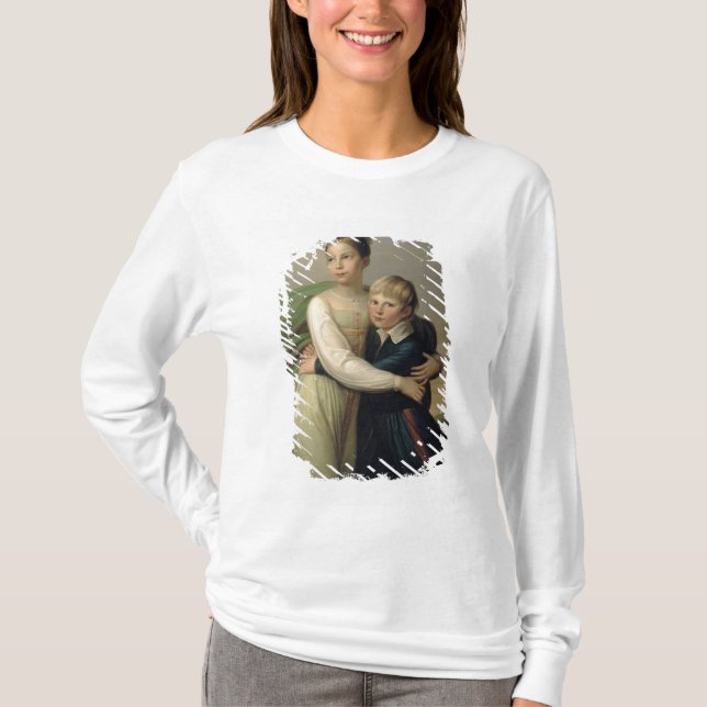 T-shirts Príncipe Albrecht e princesa Louise, c.1817 (Frente)