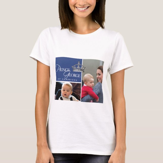 T-shirts Príncipe George - William & Kate (Frente)