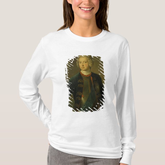 T-shirts Príncipe herdeiro Frederick II, 1728 (Frente)