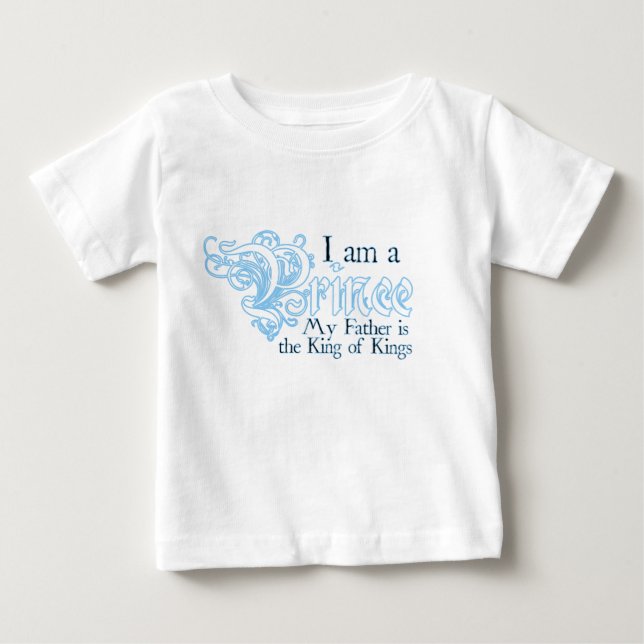 T-shirts Príncipe Rei dos Reis, bebê de manga longa (Frente)