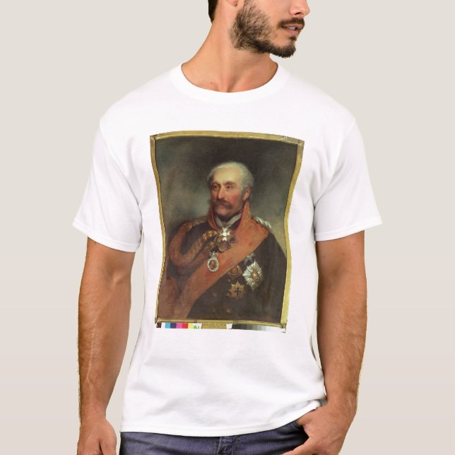 T-shirts Príncipe Von Blucher c.1816 do marechal de campo (Frente)