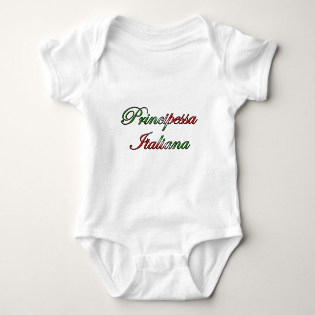 T-shirts Principessa Italiana (Princesa Italiana) (Frente)
