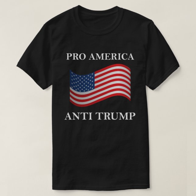 T-shirts Pro anti trunfo de América (Frente do Design)