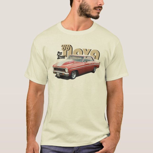 T-shirts Pro-Rua 1966 da nova de Chevrolet Chevy 2 (Frente)