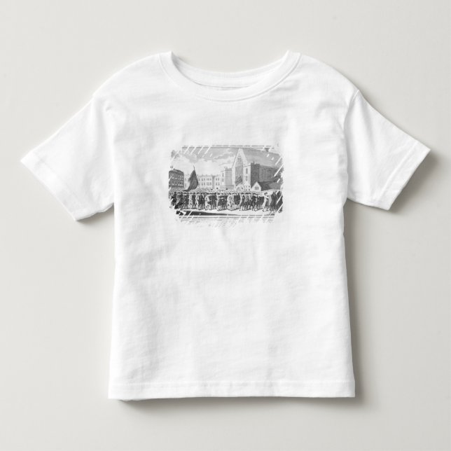 T-shirts Procissão calma dos membros do protestante (Frente)
