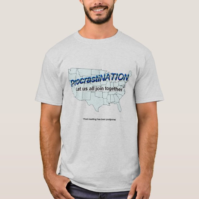 T-shirts Procrastinação (Frente)