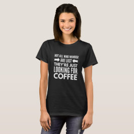 T-shirts Procurando o café