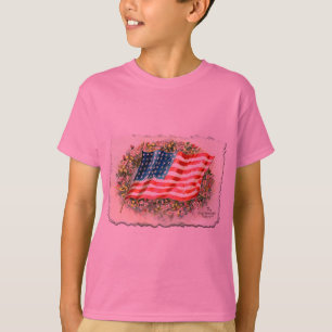 T-shirts Produtos da bandeira star spangled do vintage