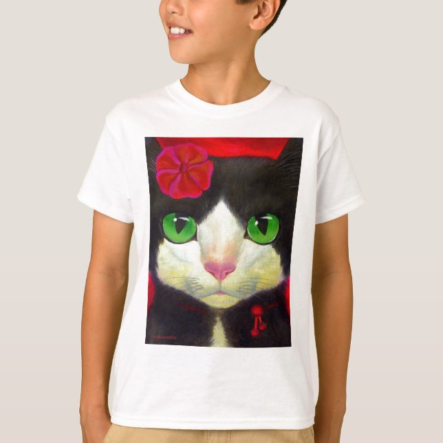 T-shirts Produtos de Cat Tuxedo (Frente)