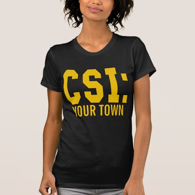 T-shirts Produtos de CUSTOMIZEABLE CSI (Frente)
