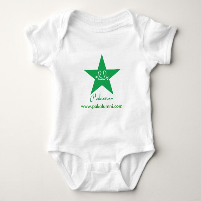 T-shirts Produtos verdes da estrela de Paquistão (Frente)