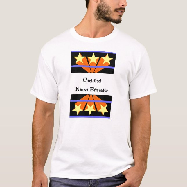 T-shirts Professor da enfermeira certificada (Frente)