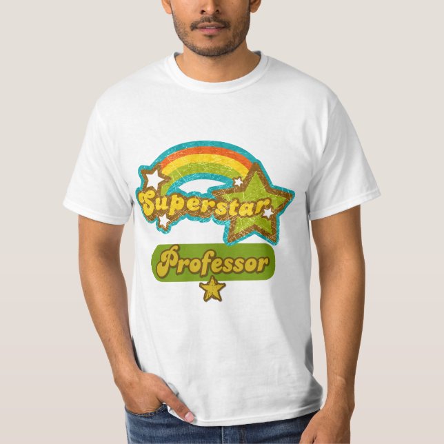 T-shirts Professor da estrela mundial (Frente)