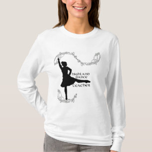 T-shirts Professora de Dança Highland - Silhouette Preta