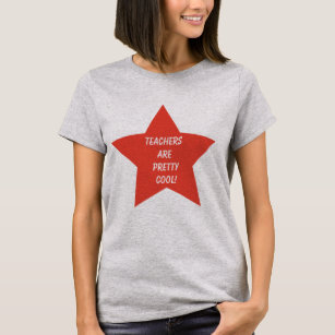 T-shirts Professora é Legal estrela Bonito