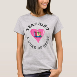 T-shirts Professores Camisola de coração