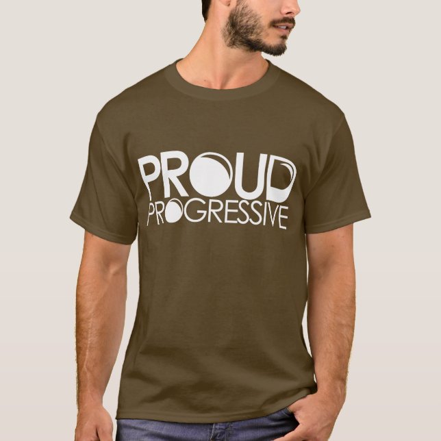 T-shirts Progressista orgulhoso (Frente)