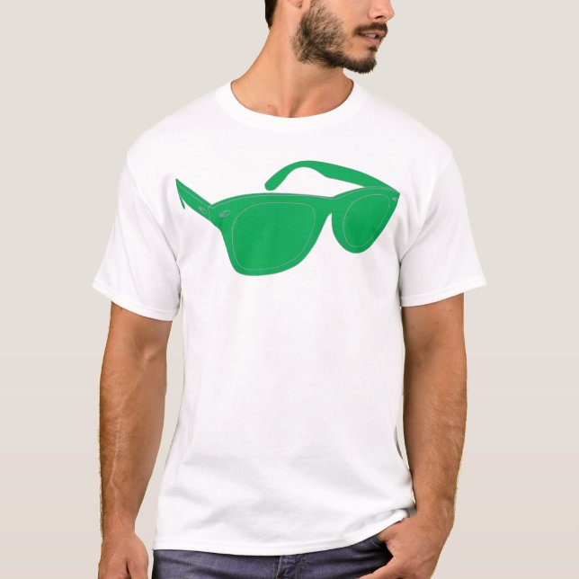T-shirts Proibições verdes do raio (Frente)
