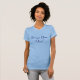 T-shirts Projete seus próprios azul de oceano e meia-noite (Frente Completa)