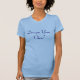 T-shirts Projete seus próprios azul de oceano e meia-noite (Frente)