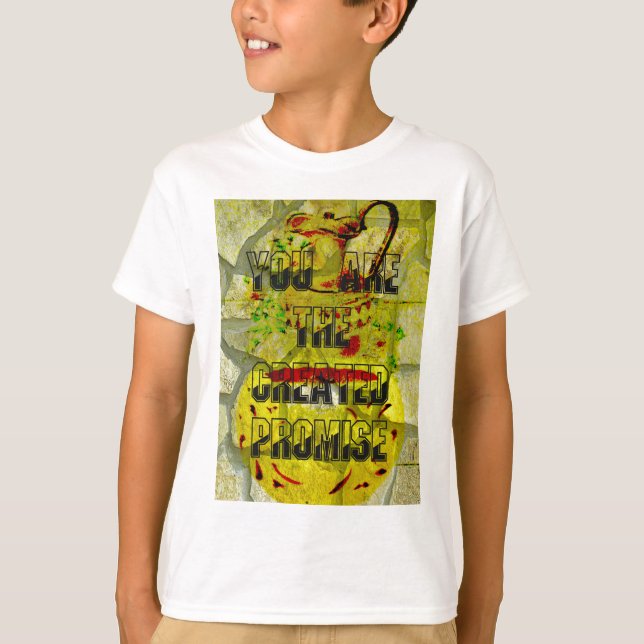 T-shirts Promessa do ouro: O Script do Ouro do Destino (Frente)