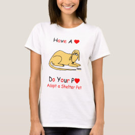 T-shirts Promoção do resgate de cães de abrigo para Amantes