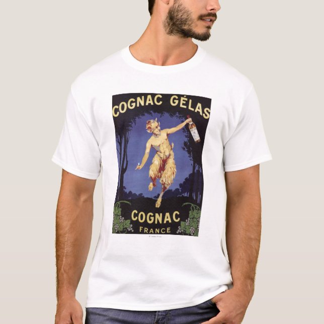 T-shirts Promocional PosterFrance de FranceCognac Gelas (Frente)