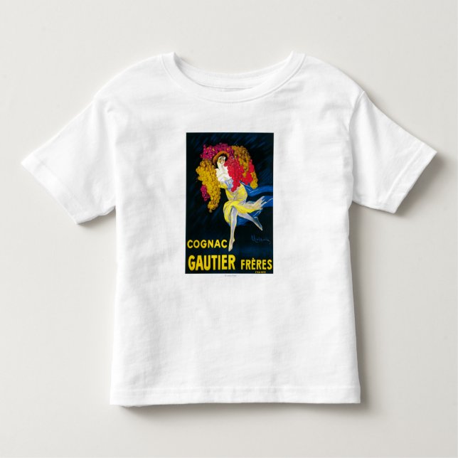 T-shirts Promocional PosterFrance de Gautier do conhaque (Frente)