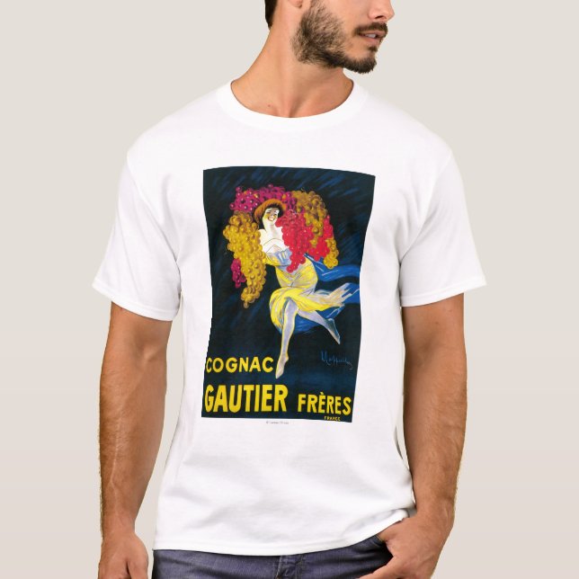 T-shirts Promocional PosterFrance de Gautier do conhaque (Frente)